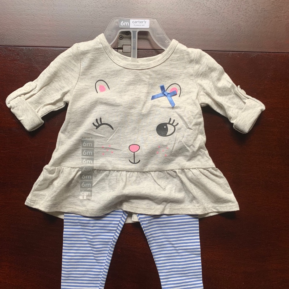 Carters peplum tunic and leggings